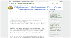 Desktop Screenshot of clipboardextender.com