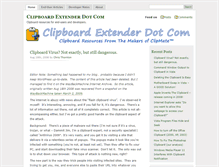 Tablet Screenshot of clipboardextender.com